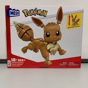 MEGA Pokemon Jumbo Eevee Building Set-New